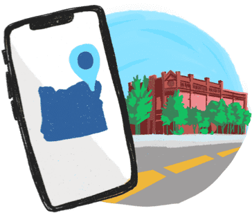 illustration of mobile app on phone