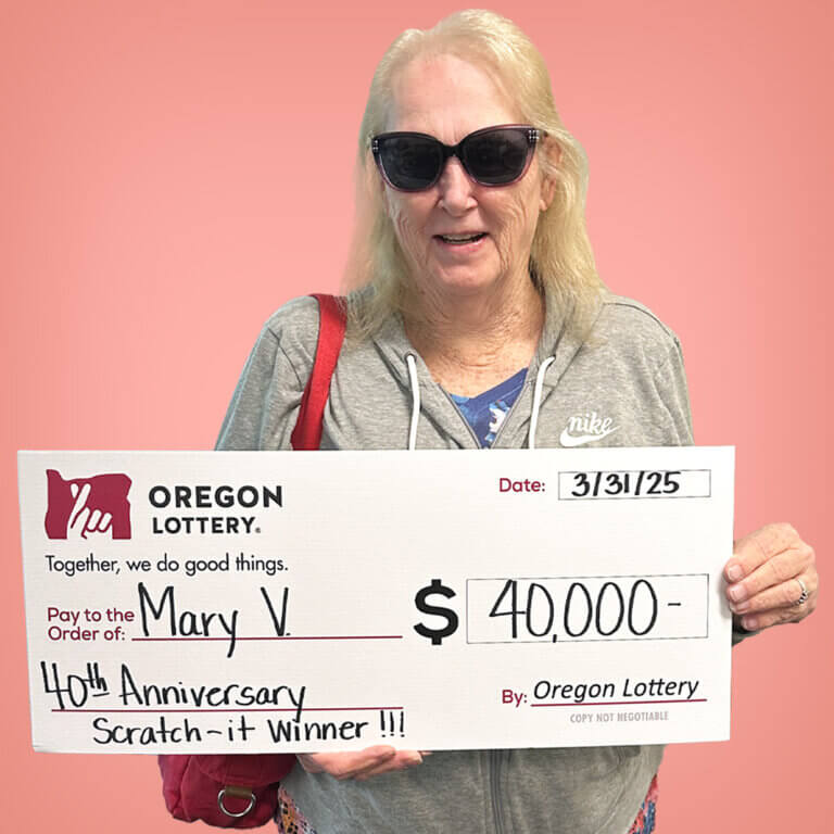 Scratch-it winner Mary V.
