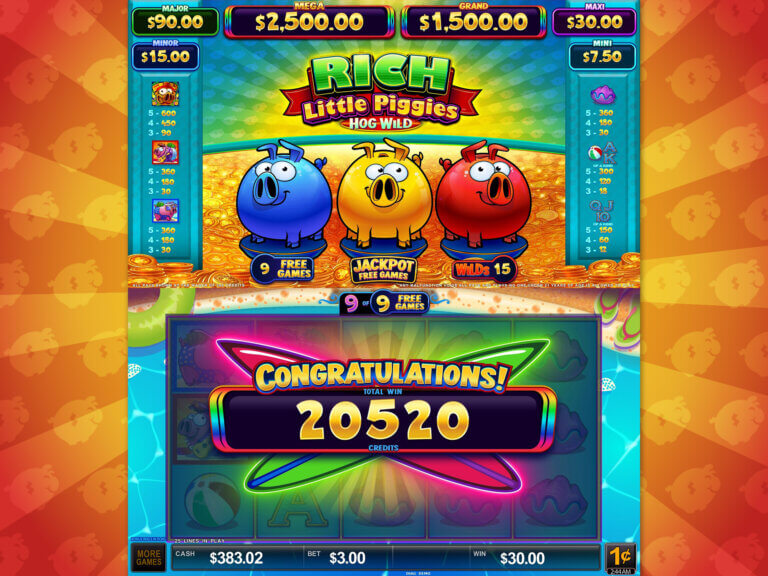 Rich Little Piggies screen